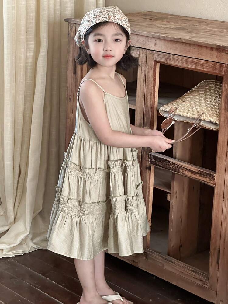 Young Girl Casual Minimalist Style Everyday Dress,Girls Summer Outfits
