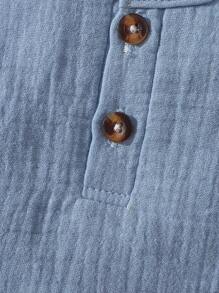 4 件套新生儿 4 件纯色、开领半无袖上衣