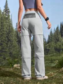 In My Nature Women's Casual Solid Color Detachable Hiking Pants