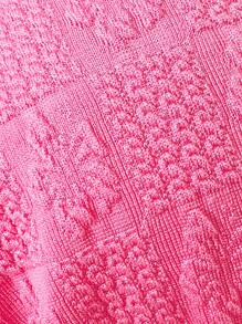 Swim Mod 1 szt. Damski jednolity kolor teksturowanej tkaniny różowy Halter trójkątny strój kąpielowy Top strój kąpielowy Top na letnie wakacje na plaży