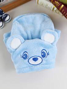 PETSIN 1 buah Baju Hoodie Bertelinga Beruang Lucu untuk Anjing/Kucing, Bahan Lembut dan Nyaman, Cocok untuk Anjing dan Kucing, Warna Biru - Biru - View 3