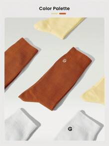 GLOWMODE 3 Pairs Just Relax Ribbed Tube Socks Gym - Multicolor - View 6