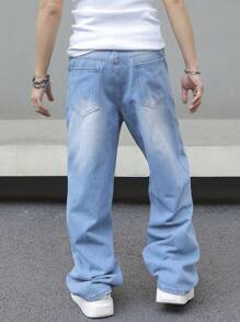 Manfinity EMRG Men's Denim Jeans - Light Wash - View 2