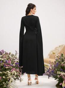 Modelyn Robe de style arabe glamour élégante pour femme avec col de sequins