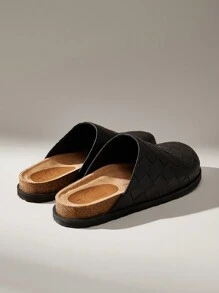 Solecia Women's Fashion Versatile Casual Simple Bandana Flat Slide Sandals Spring Summer Shoes For Christmas - Black - View 4