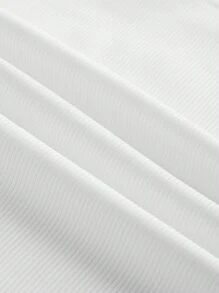 Slaydiva Plus Spring And Summer New Casual Basic All-Match Sleeveless Deep V-Neck Button Ribbed Knitted White Tank Top,Suitable For Western, Boho, Beach, Wedding Guests, Easter, Rave Festival, Concert,Graduation,Sports Sexy - White - View 5