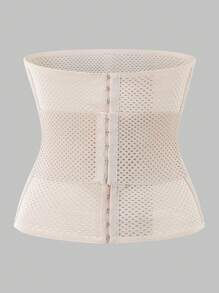 1pc Women Front Button Closure Waist Slimming Belt - Black - View 6