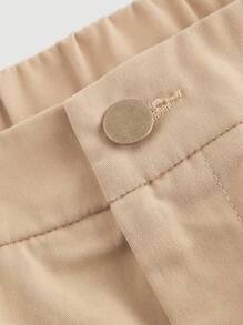 SHEIN MOD Plus Size Khaki Ruched Hem Cute Floral Mini Skirt, Casual School Girl Mini Skirt.Versatile Casual Work Skirt.Skirts For Women High Waist