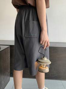 DAZY Tween Boy Kids Fall Shorts - Grey - View 2