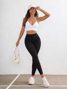 Slayform Slayform Ladies' Plain And Simple Daily Sports Bra - White - View 3