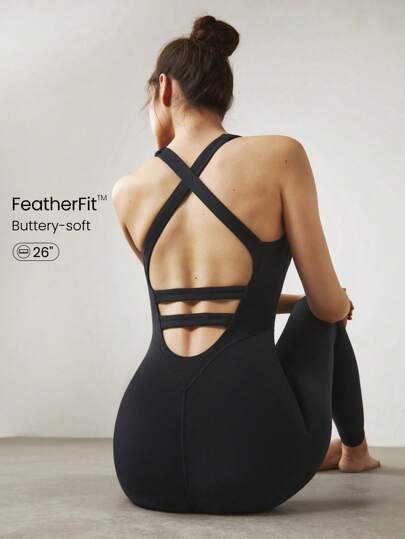 GLOWMODE Combinaison Encolure Dégagée Featherfit™ À Dos Croisé