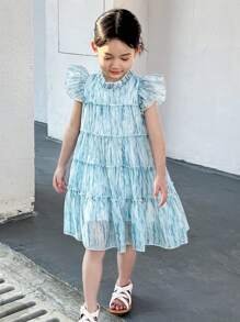 DAZY Kleine Mädchen Lässig Kleid, Herbstkollektion