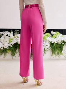 MOTF PREMIUM PRESS CREASE TAILORED SUIT PANTS - Hot Pink - View 3