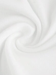 SHEIN Sparklyn Holiday,Summer,TravelBuy 1 Get 1 Tween Girl White Crew Neck T-Shirts With Hairbands, Casual Elegant Fitted Short Sleeve Tops, Spring/Summer/Autumn - White - View 5