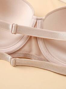 3-Piece Set Women's Open Back Wedding Bra With Underwire, Push-Up Backless Bra, Strapless Adhesive Bra - Multicolor - View 5