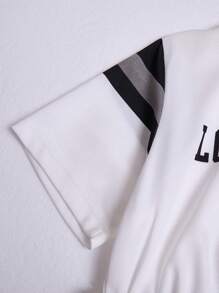 SHEIN 1pc Girls White Fashion Casual Dress