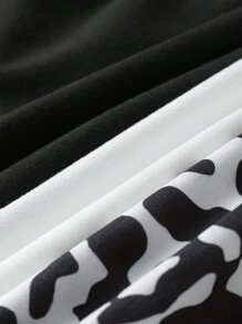 Shein Underwear&Sleepwear Basics Pantalones cortos de pijama casuales minimalistas para mujer con decoración de lazo