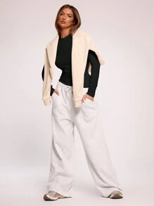 MUSERA Long Sleeve Crew Neck Top Casual Vacation Everyday Airport Holiday Fall Back To School Autumn Winter ,Elegant Spring Summer - Black - View 6