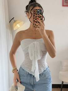 Chiquease 优雅日常中式结休闲抹胸