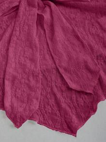 Sweetra Top de cuello halter de unicolor elegante con encaje