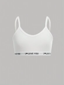 SHEIN 6pcs Tween Girls Casual Sports Letter Graphic Elastic Knit Soft Breathable Underwear Set