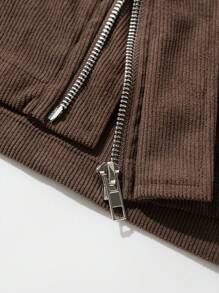 Manfinity Homme Conjunto de 2 piezas de camisa de manga larga con bolsillo de unicolor casual y pantalones largos para hombre