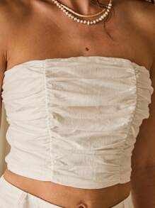 Aralina 夏季外出露肩短款上衣