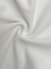 Manfinity EMRG 2 件套男士休闲圆领印花衬衫和短裤套装 - 黑與白 - 查看 6