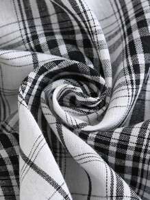 SHEIN Baby Jungen bunte karierte Kragen Kurzarm Lässig Bodysuit - Verschiedenfarbig - Übersicht 7