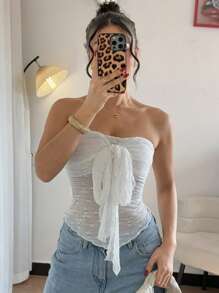 Chiquease 优雅日常中式结休闲抹胸