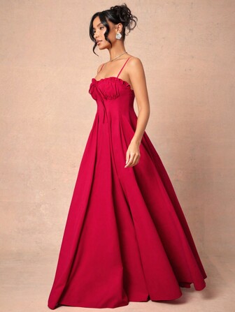 L'Amorae 女士优雅长裙简约时尚日常休闲