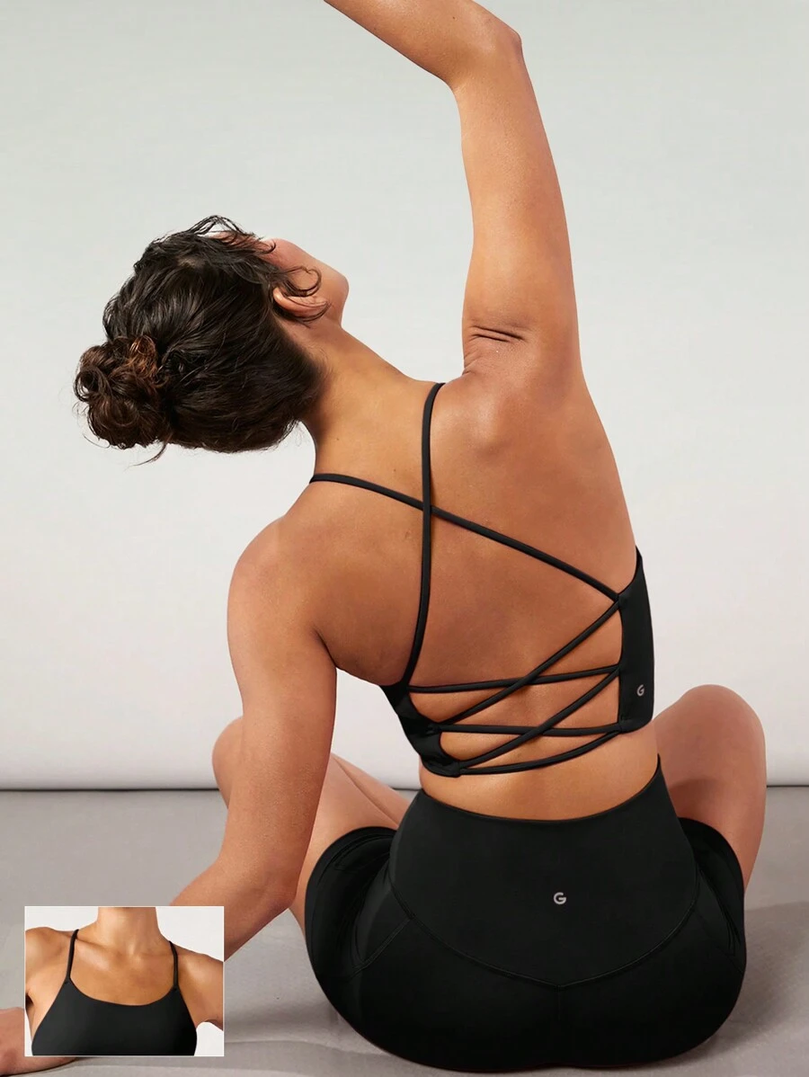 GLOWMODE Featherfit™十字背運動內衣輕度支撐