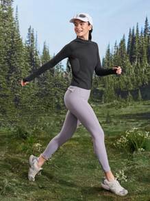 In My Nature In My Nature Camiseta de deporte, yoga, running y exterior de unicolor con capucha y ajuste ceñido