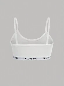 SHEIN 6pcs Tween Girls Casual Sports Letter Graphic Elastic Knit Soft Breathable Underwear Set