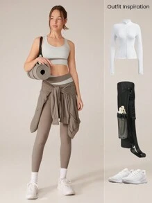 GLOWMODE FeatherFit™-Sculpt Two-Tone Sports Bra Medium Impact Workout Daily Gym