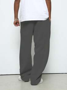 Claim Dot Pantaloni casual da uomo con lacci frontali e tasche, adatti per l'uso quotidiano, pantaloni larghi e morbidi da uomo, pantaloni ampi da uomo