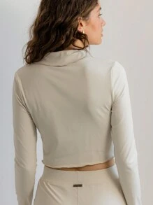 Aralina Leisurewear 双系带短款运动开衫 - 薄荷綠 - 查看 2