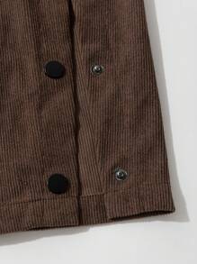 Manfinity Homme Conjunto de 2 piezas de camisa de manga larga con bolsillo de unicolor casual y pantalones largos para hombre