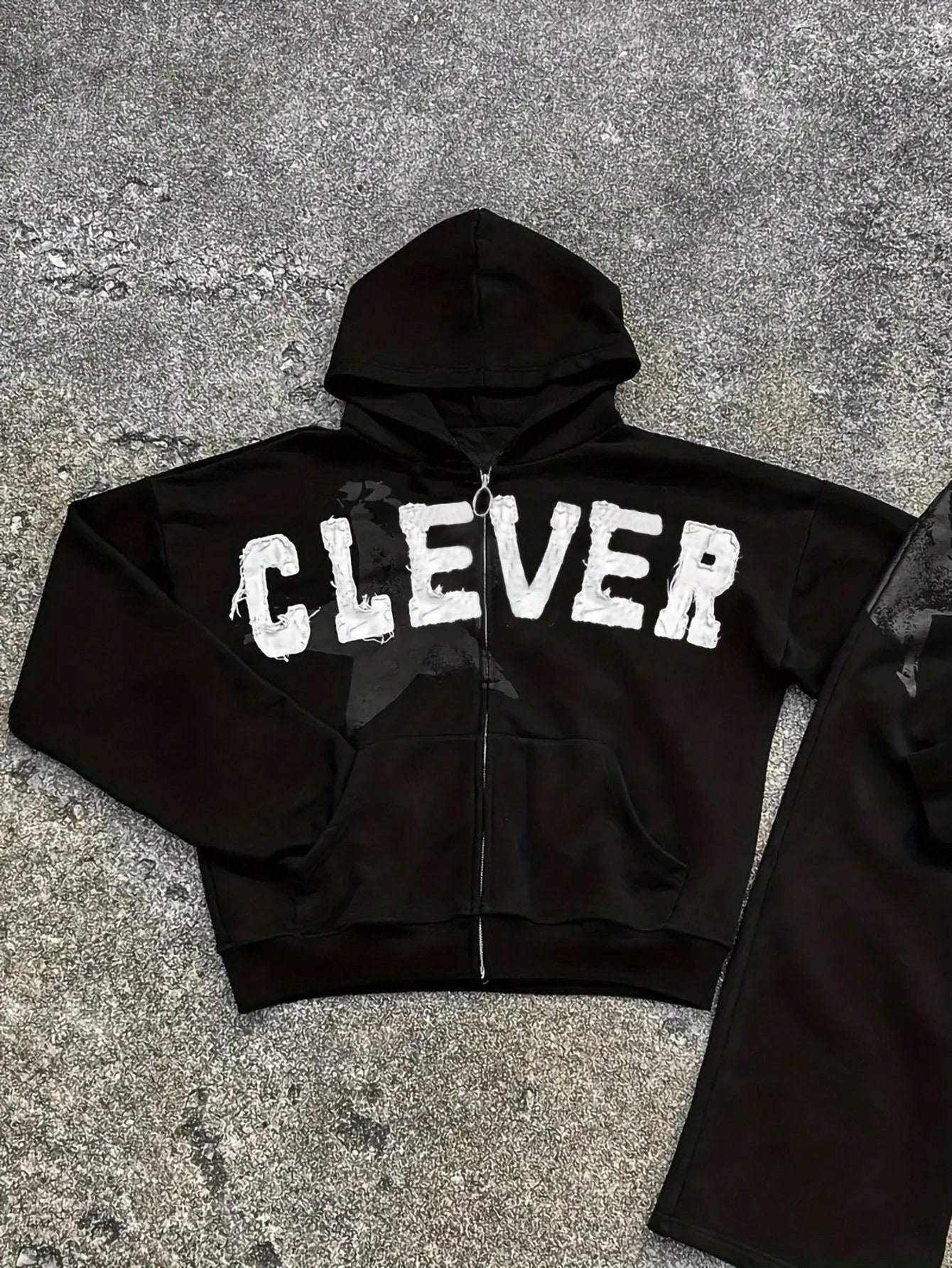 Manfinity Dauomo Stylish Patchwork Zip-Up Hoodie, Men's Gothic Street Fashion Apparel