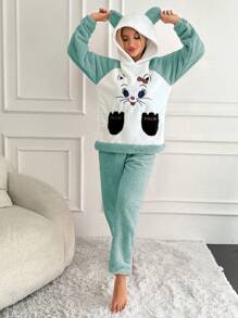 RueChic Women's Simple And Fashion Casual Daily Pajama Set