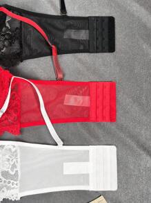 3pcs/Set Women Bra (Black, White, Pink) - Multicolor - View 5