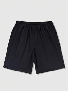 ROMWE MEN Street Life 男士交叉设计休闲短裤，日常穿着 - 彩色 - 查看 2