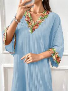 Al Najma Women's Turkish Kaftan & Arab Traditional Long Dress,Modest