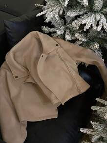 DAZY 春季新款宽松休闲女式风衣外套秋冬 - 摩卡棕 - 查看 6