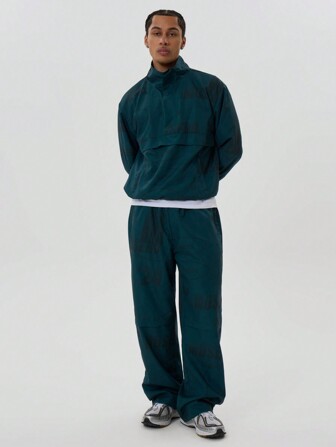 Musero Graphic Drawstring Parachute Pants