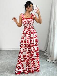 Chiquease Women's Digital Print Long Strap Dress - Multicolor - View 3