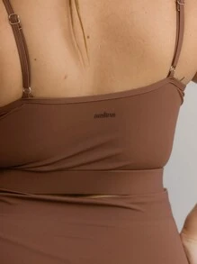 Aralina Curve Sleek Active Low Back Crop Tank Top