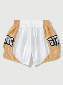 ROMWE MEN Street Life Heren vechtboks sportshorts, geschikt voor dagelijks gebruik, lente/zomer