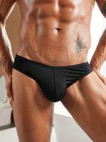 男士纯色简约镂空修身透气三角裤