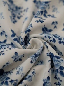 Écloséra Spring/Summer French Romantic Ditsy Floral V-Neck Women's Bohemian Dress